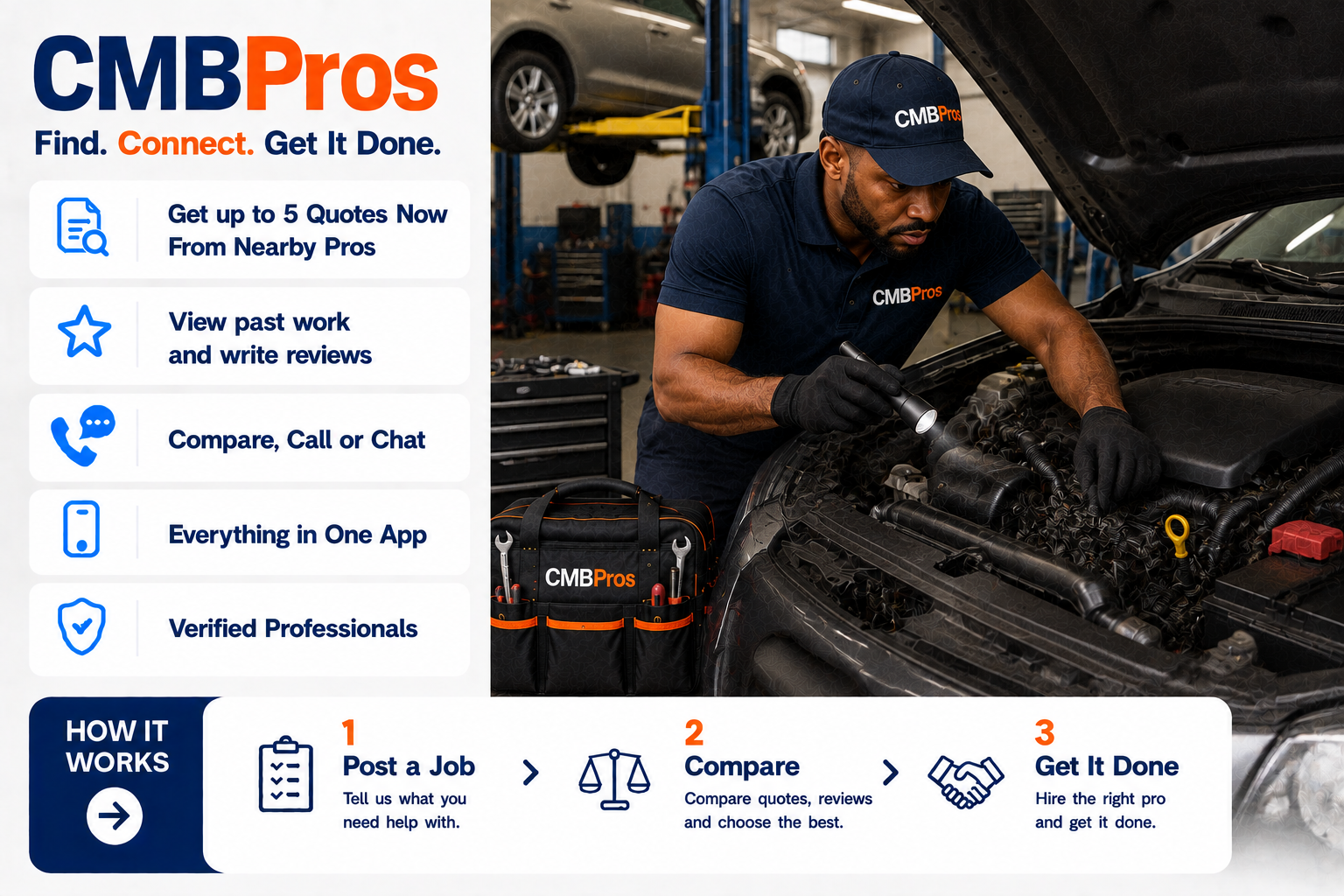 Mobile auto mechanic servicing a car in Lusaka