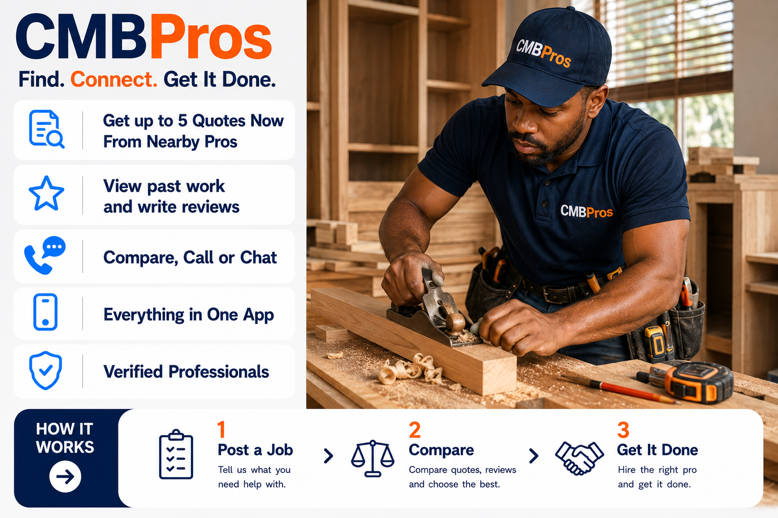 Carpenter building custom furniture in Lusaka