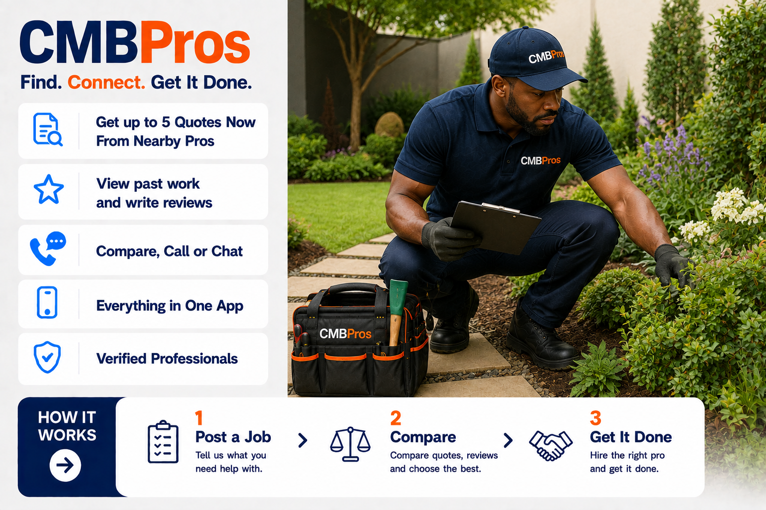 Professional gardener maintaining a lawn in Lusaka