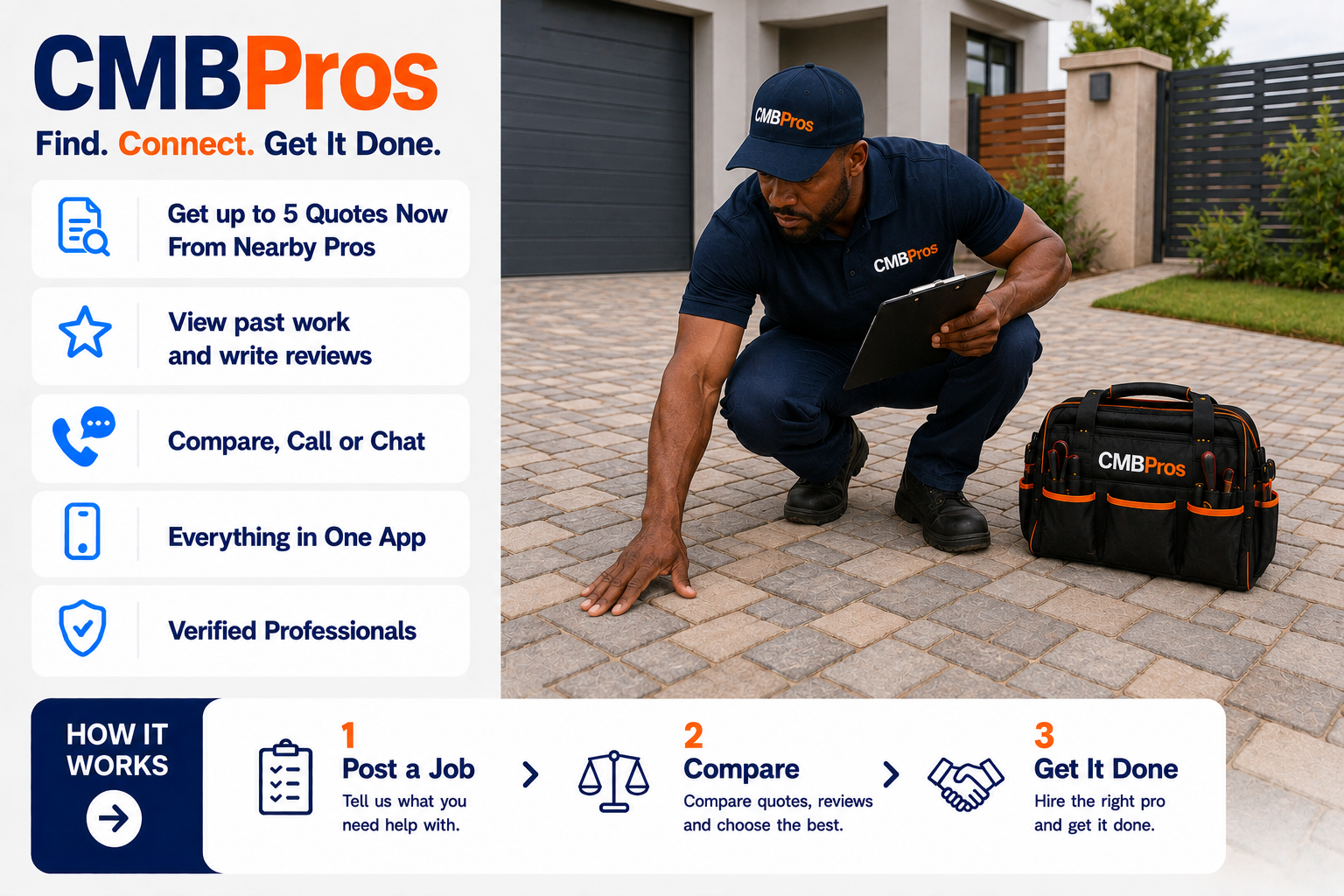 Paver laying a driveway in Lusaka